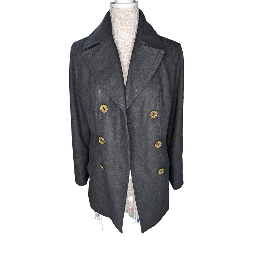 Michael Kors Black Peacoat 8 - Picture 2 of 10